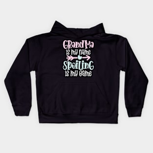 Grandma is My Name Spoiling is My Game Kids Hoodie